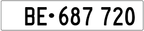 Trailer License Plate